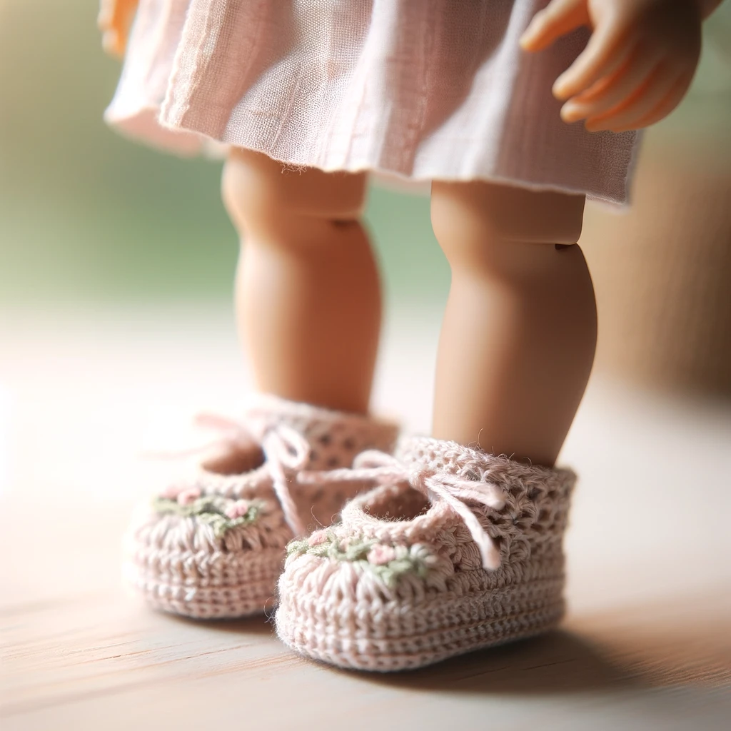 Crochet Pattern Doll Shoes