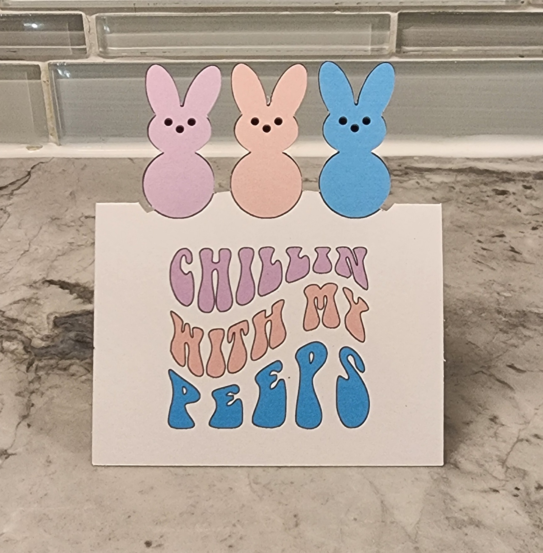 Peeps Pop Up Card | Free SVG File | Print Then Cut