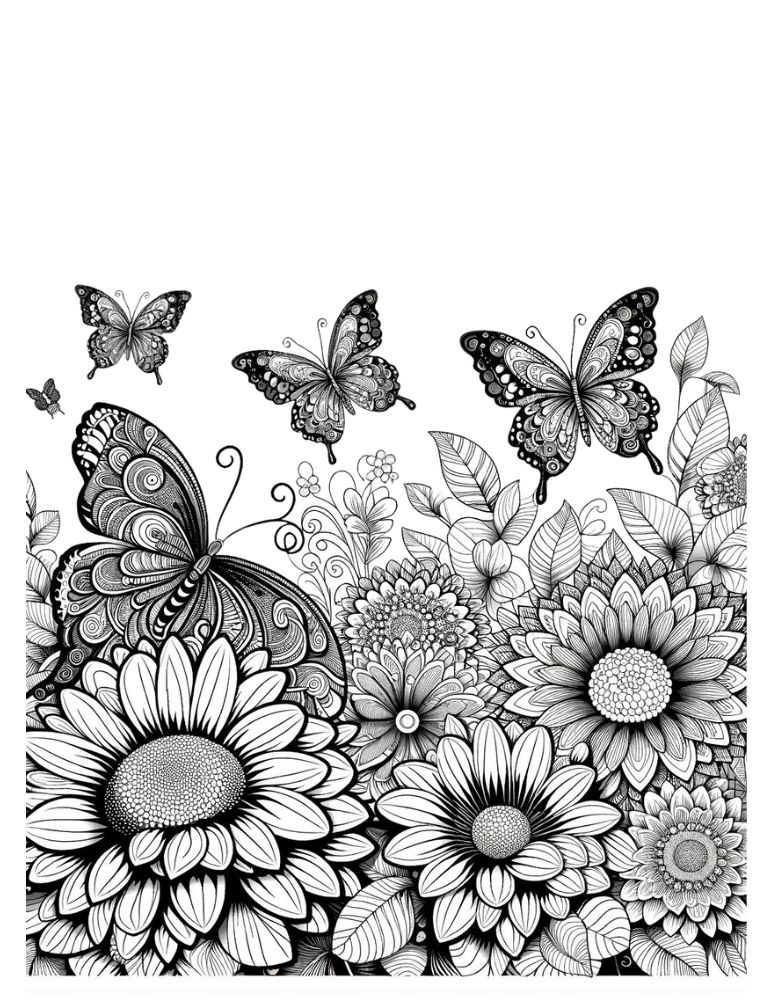 Enchanted Garden: Free Printable Adult Coloring Pages (23 pages)