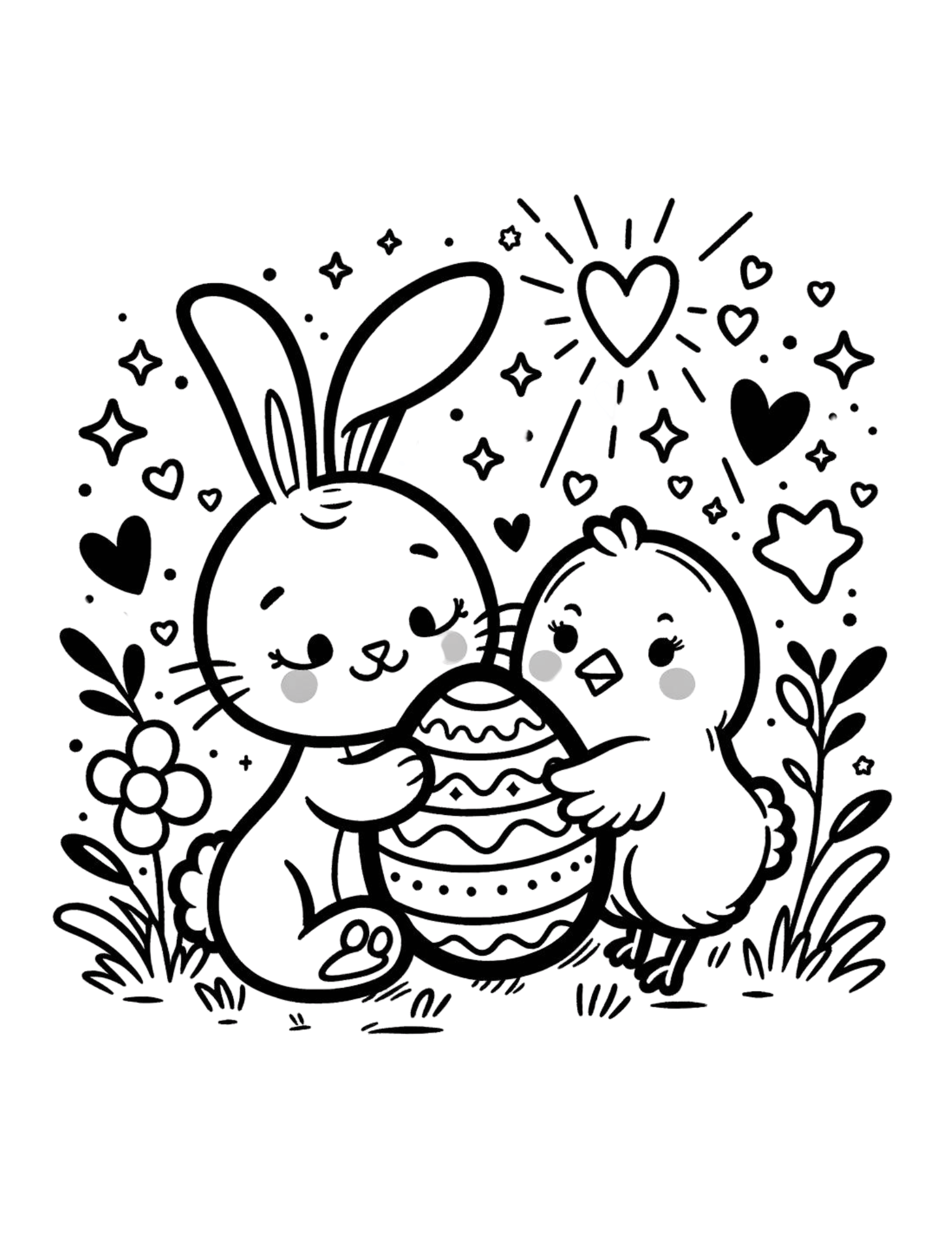 Easter Coloring Book Page 5