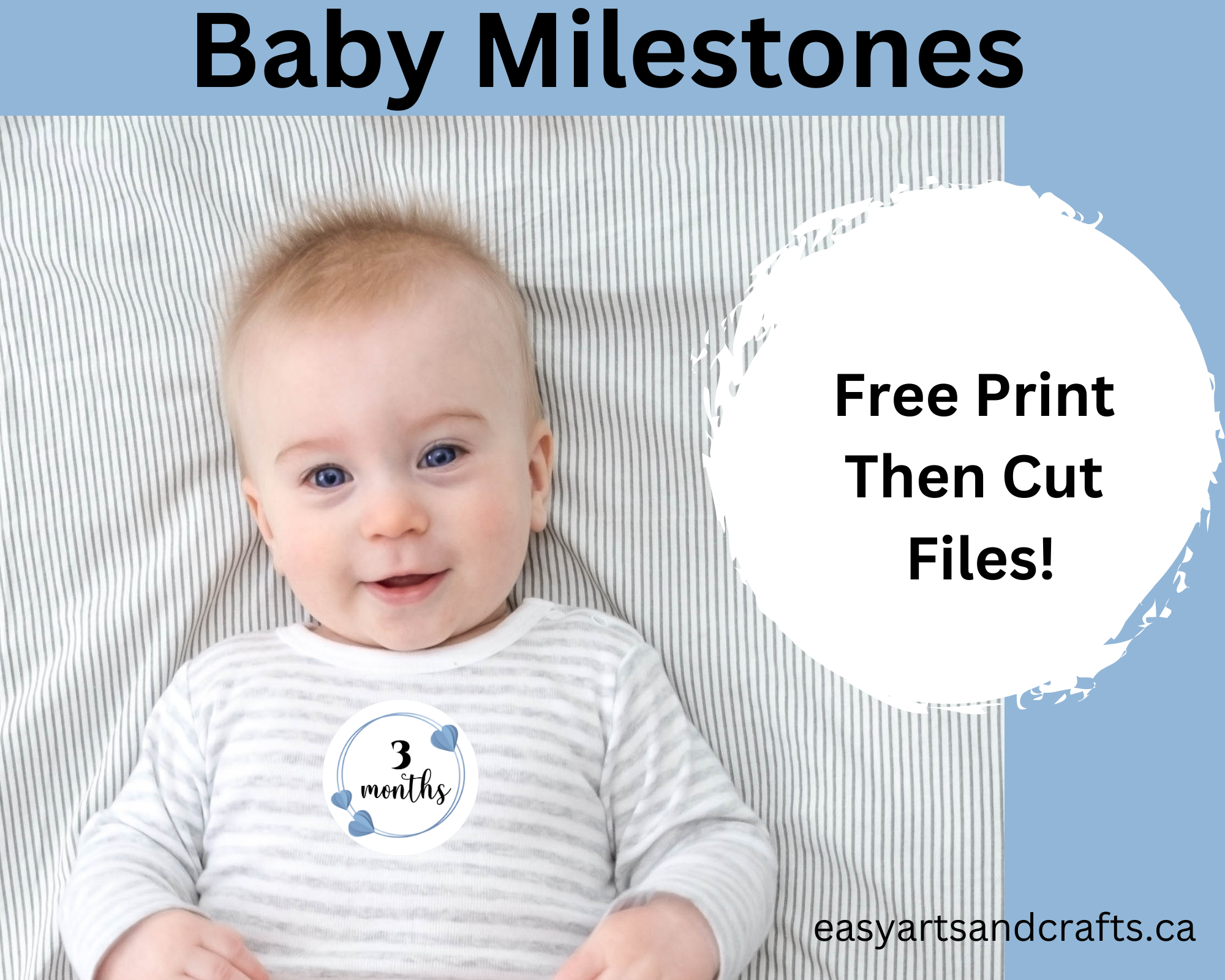 Free Printable Baby Month Stickers!