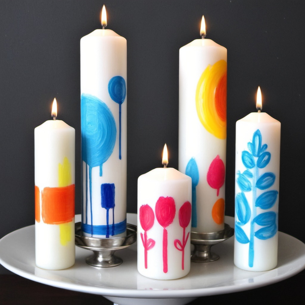 Creative Candle Crafting: Paint Marker Candles