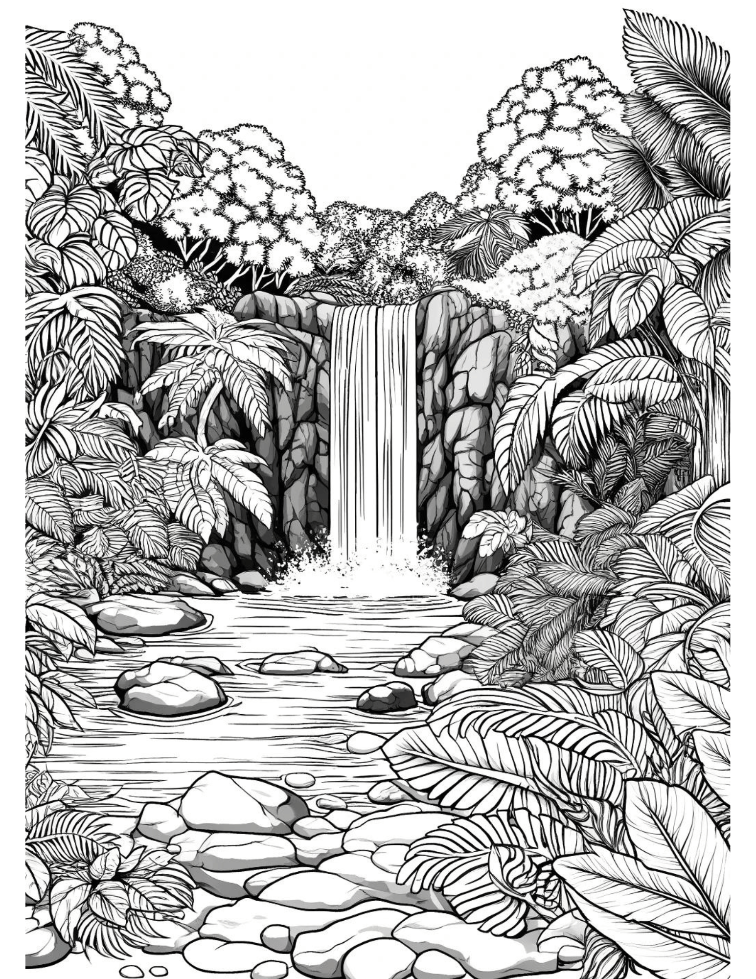 Tropical Vacation Coloring Book Page 17