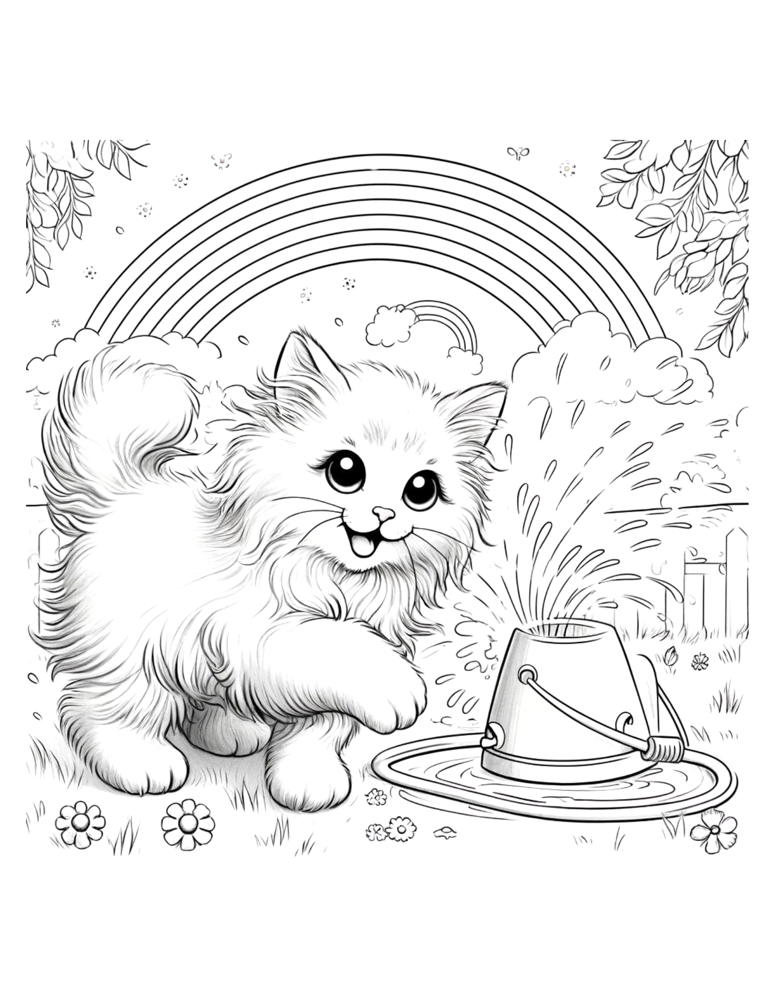 Free Printable Cat Coloring Pages (22 Pages)